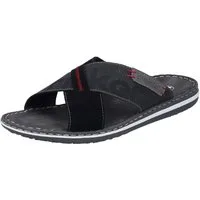 Rieker Pantolette Sommerschuh, Schlappen, Poolslides, mit Kontraststeppung