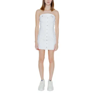 Denim-Minikleid mit Knopfleiste