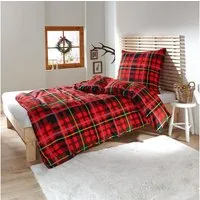 TRAUMSCHLAF Bettwäsche Sherlock, Flanell, 2 teilig, Flanell-Winterbettwäsche in toller Optik