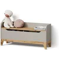 Livinity® Bücherregal Malia, Cashmere/Artisan/Artisan, 107.2 x 50 cm mit Sitzbank, 1-tlg.