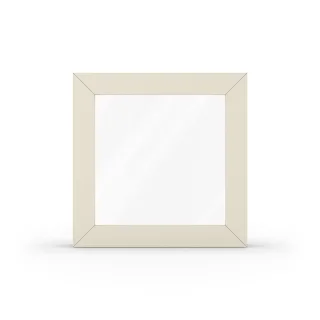 Fenster Cremeweiß strukturell, PVC IDEAL 4000, festverglast, 510 x 510 mm, individuell konfigurieren