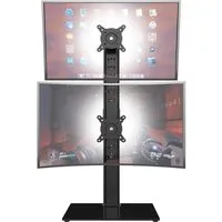 LuxusKollektion Monitorständer Dual Monitor Ständer für Zwei 13-34 Zoll Bildschirme Schwarz