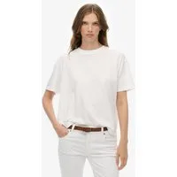 Superdry T-Shirt STUDIOS CREW TEE mit Markenlabel, aus Baumwollmischung, Relaxed Fit, Kurzarm