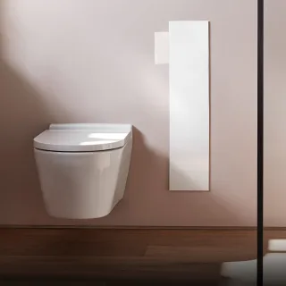 emco WC-Modul asis pure mit Glasfront Türanschlag rechts, Unterputz, 1-türig 730 mm, weiss, 97552741 975527411