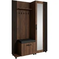 Beautysofa Garderoben-Set Livia – Design, Funktion und Ordnung in Perfektion, (Geräumiger Schuhschrank, mit praktischer Kleiderstange)