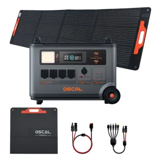 [EU Direct] Blackview OSCAL PowerMax 3600 SE PM3600 SE Portable Power Station with 200W Solar Panel, 3600Wh LiFePO4 Sola