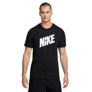Nike Dri-fit T-shirt Mit Auffälligem Logo In Schwarz