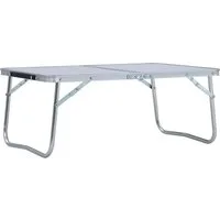 vidaXL Campingstuhl Klappbarer Campingtisch Weiß Aluminium 60 x 40 cm (1 St)