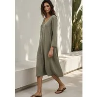 Andijamo-Fashion Midikleid MODERN MUSE Midikleid in leicht ausgestellter A-Linie