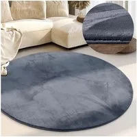 Villeroy & Boch Teppich Leon, rund, Höhe: 15 mm, Langflor, Shaggy, einfarbig, flauschig, weich, glänzend, modern, uni