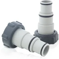 Villkin Schlauchadapter, Schlauchanschluss, Schlauchverbinder, Adapterstück (2 St), (2-St., 32mm, 38mm), 2 Stück