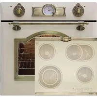 Kaiser Küchengeräte Backofen-Set Herd Set Autark Elektro Backofen, Selbstreinigung, Drehspieß, 8 Funktionen, Glaskeramik Kochfeld 60 cm EH 6355 ElfEm+KCT 6185 ElfEm., mit 1-fach-Teleskopauszug