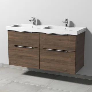 Sanipa 3way Waschtischunterbau zu Geberit iCon Light Waschtisch mit 4 Auszügen, Eiche-Arizona UM57780