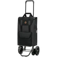 Andersen Einkaufstrolley Quattro Shopper Senta 2.0 schwarz, klappbar, höhenverstellbar, belastbar bis 50kg, wasserabweisend