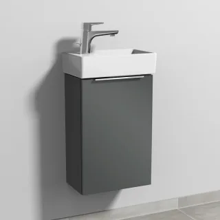 Sanipa 3way Waschtischunterbau zu Villeroy & Boch Avento Waschtisch mit 1 Tür, Anthrazit-Glanz UF62779