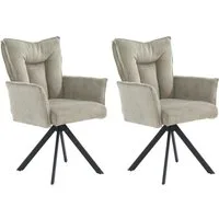 Jockenhöfer Gruppe Drehstuhl Marc (Set, 2 St) (Set, 2 St), Inklusive Drehfunktion (360), Taschenfederkern, bis 150kg belastbar