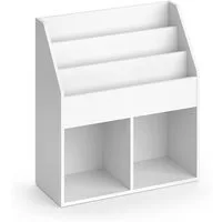 Vicco Bücherregal Luigi, Weiß, 72 x 79 cm Ohne Faltboxen, 1-tlg.