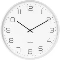 Karlsson Uhr Wanduhr Lofty Mattweiß