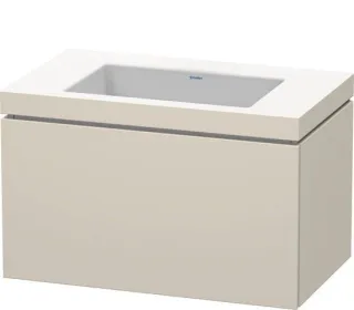Duravit L-Cube c-bonded Set wandhängend Taupe 800x480x500 mm - LC6917N8383 LC6917N8383