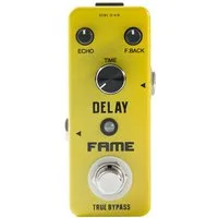 FAME Musikinstrumentenpedal, (LEF-314 Analog Delay Effektgerät für Gitarren 20-300ms Verzögerungszeit Kompaktes Gehäuse Regler für Time Echo und Feedback True Bypass, Effekte, Delays/Echos/Reverb), Analog Delay, Gitarren Effektgerät, LEF-314