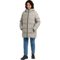 Jack Wolfskin Steppmantel FROZEN PALACE LONG JKT W RDS mit Kapuze, wärmeisolierende Füllung, winddicht