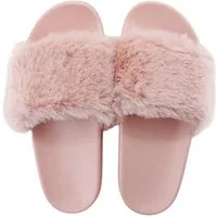 VewoTex Damen Hausschuhe mit Fell » Damenschuhe mit Kunstfell Hausschuh (1 Paar, 2-tlg., Kein Set) Schlappen & Garten Schuhe » Pantoffeln mit Kunstpelz