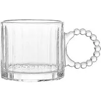 Sunay Gläser-Set 6 teilig mit eleganten Henkeln 300 ml - modern & stilvoll, 6-tlg., Glas, 6-teilig, 300 ml