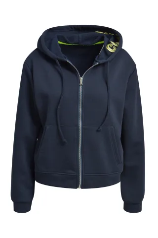 HeartKiss - Sweat Jacket Good Luck Embroidery dark blue - Gr. - M