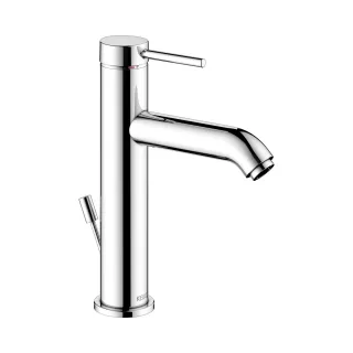 Keuco Waschtischarmatur 130 IXMO 59501, mit Ablaufgarnitur Soft, Rosette rd. verchromt , 5950101200 59501012001