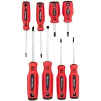 BENSON Schraubendreher Schraubendreher Schraubenzieher Set 8tlg Werkzeug, (8 St), magnetisch, Schlitz, Kreuz, Torx
