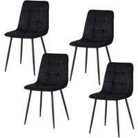 HTI-Living Esszimmerstuhl Stuhl Mesa Velvet 4er-Set (Set, 4 St), Esszimmerstuhl Samt