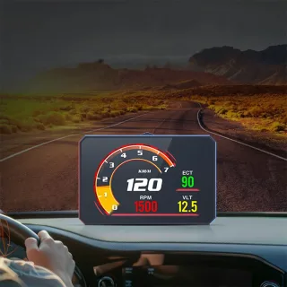 WEIYING P16 OBD2 HUD Head Up Display Digital Car Meter TFT LCD Multi Color Screen Speedometer ECT Water Oil Temperature