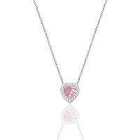 Einzelstück Charm-Kette Halskette mit Herz Anhänger 925 Sterling Silber