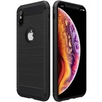 CoolGadget Handyhülle Carbon Handy Hülle für Apple iPhone X, iPhone XS 5,8 Zoll, robuste Telefonhülle Case Schutzhülle für iPhone X / XS Hülle