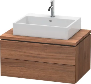 Duravit L-Cube Konsolenwaschtischunterbau wandhängend Nussbaum Matt 820x547x400 mm - LC581707979 LC581707979