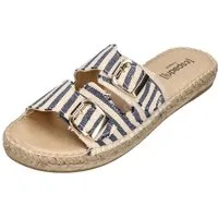 espadrij l´originale CLAQUETTE STRIPES Pantolette Marine