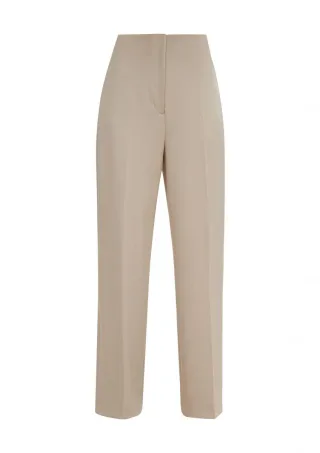 comma - Regular: Hose aus Viskosemix beige - Gr. - 40