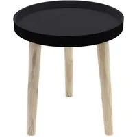 Spetebo Beistelltisch Beistelltisch 30 x 36 cm - schwarz (Stück, 1-St., Beistelltisch), kleiner Tisch zum Zustellen oder Dekorieren
