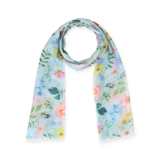 Halsüberkopf Accessoires - 70x180 Schal Mille Fleur bleu - Gr. - OS
