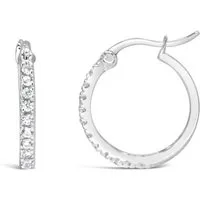 Ars-Argenti Paar Creolen Ohrringe Damen echt 925 Sterling Silber inkl. Geschenkbox (inkl. Schmuckbox), 925 Sterling Silber, Hypoallergen, Wasserfest, Nickelfrei