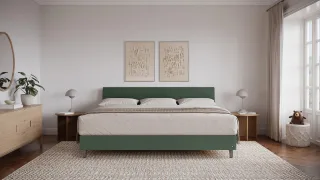 BRUNO Familienbett 240x200cm in Grün | XXL Boxspringbett Premium | mehrfach ausgezeichnet in Design & Qualität