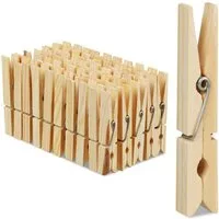 relaxdays Sockenklammer 200 x Wäscheklammern Holz