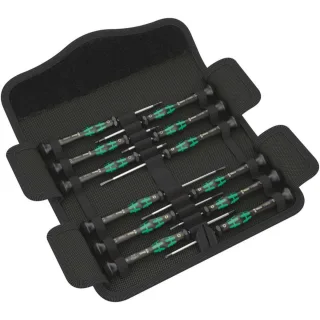 Wera Kraftform Micro 12 Universal 1 Elektronik-Schraubendrehersatz, 12-teilig - 05073675001