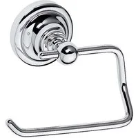 BRILLANTBAD® Toilettenpapierhalter BETRO CHROM Papierhalter ohne Deckel Messing Chrom Bad & WC >> Bohren