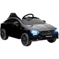 AIYAPLAY Elektro-Kinderauto Merceds-Benz AMG GTR Kinderauto mit 2,4G Fernbedienung, Hupe, Belastbarkeit 30 kg, (1-tlg), bis 5 km,h, für Kinder 3-6 Jahre, Schwarz