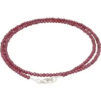 Lebensquelle Plus Kette ohne Anhänger Granat Perlenkette facettiert, 45 cm + Verschluss