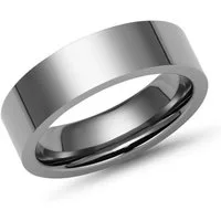 Unique Fingerring Moderner Unique Ring Titan 6mm hochglanz poliert - TR0082