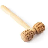 Habys Massageliege Holz-Gesichtsmassagegerät T-Form mit Noppen, Buchenholz