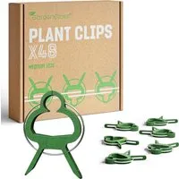 GardenGloss Gartenpflege-Set Pflanzenclips Klein - Einfache Rankhilfe für Tomaten, Rosen, Gurken