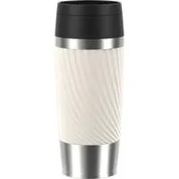 TRAVEL MUG Classic Twist , Thermobecher creme/edelstahl, 0,36 Liter